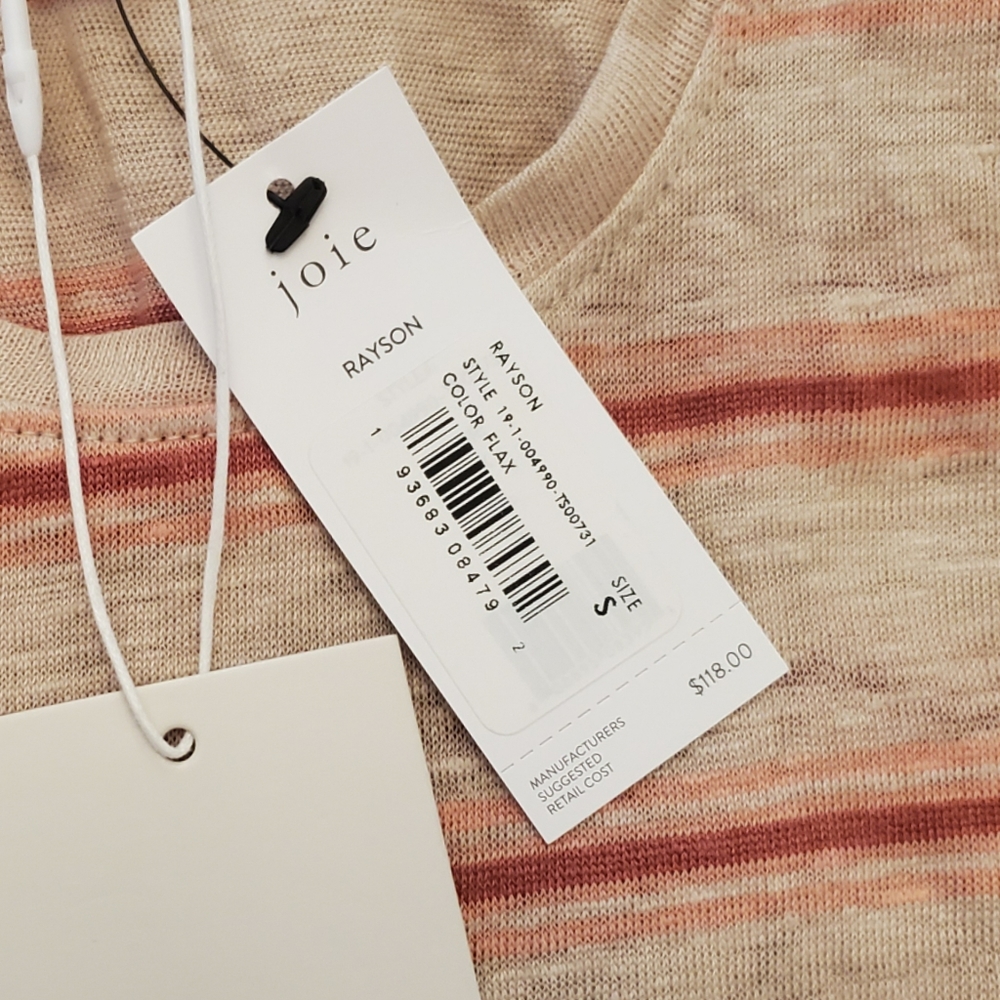 Joie Rayson Racerback Linen Tank Top in Flax - Picture 9 of 10